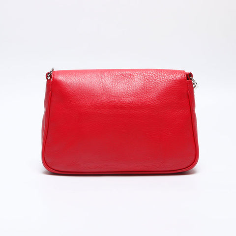 FENDI Fendista Leather Shoulder Bag Red WS14100