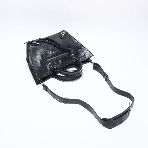 BALENCIAGA City 2way Classic Upside Down Neo Shoulder Bag black WS14101