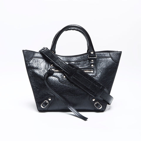 BALENCIAGA City 2way Classic Upside Down Neo Shoulder Bag black WS14101
