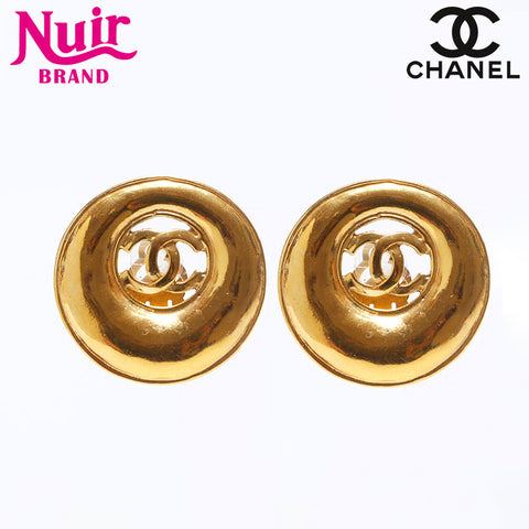 CHANEL COCO Mark round Earring gold WS14104