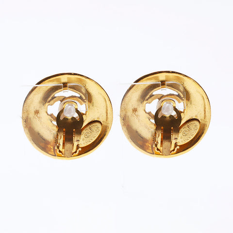 CHANEL COCO Mark round Earring gold WS14104