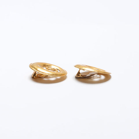 CHANEL COCO Mark round Earring gold WS14104