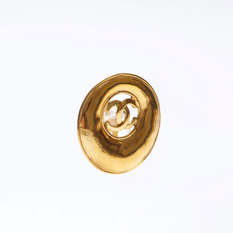 CHANEL COCO Mark round Earring gold WS14104