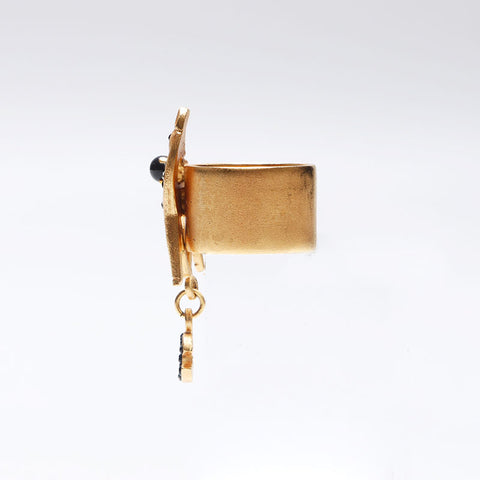 CHANEL 01A Deer COCO Mark No. 14 Ring gold WS14107