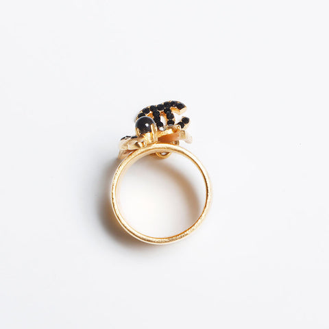CHANEL 01A Deer COCO Mark No. 14 Ring gold WS14107