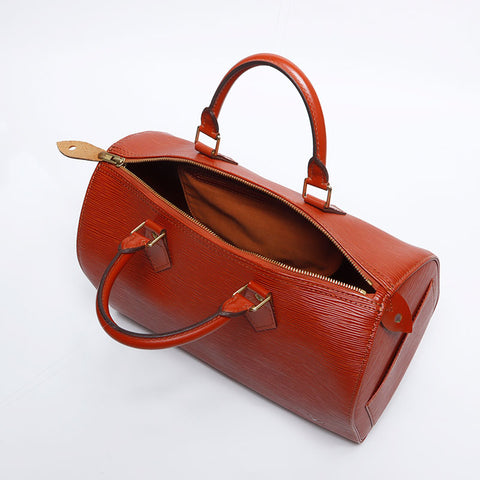 Louis Vuitton Louis Vuitton 2004 EPI Speedy 30 Boston Bag Brown WS14110