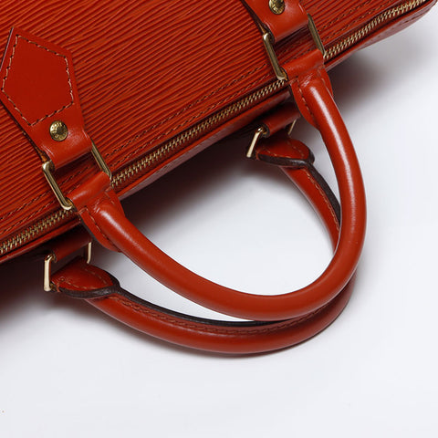 Louis Vuitton Louis Vuitton 2004 EPI Speedy 30 Boston Bag Brown WS14110