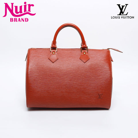 Louis Vuitton Louis Vuitton 2004 EPI Speedy 30 Boston Bag Brown WS14110