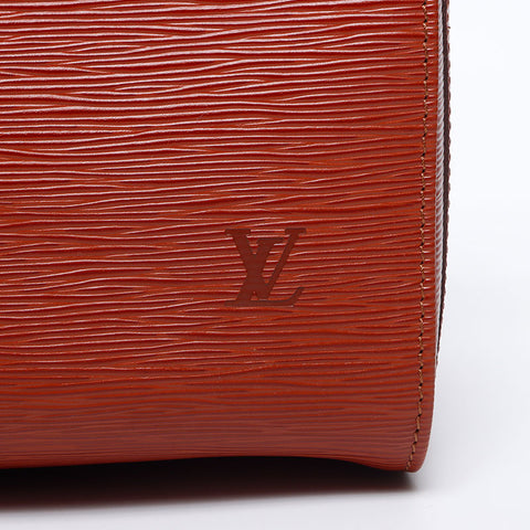 Louis Vuitton Louis Vuitton 2004 EPI Speedy 30 Boston Bag Brown WS14110