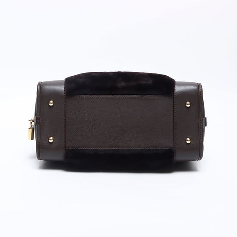 Loewe Amazona 28 Pelzhandtasche Brown WS14111