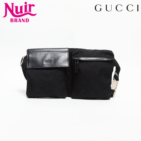 GUCCI GG canvas Waist bag black WS14114