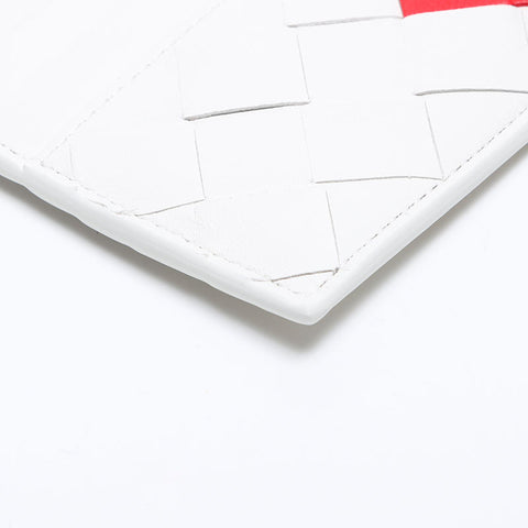 BOTTEGAVENETA INTRECCIATO Heart Card Case white WS14116