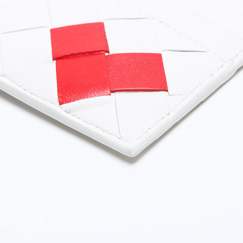 BOTTEGAVENETA INTRECCIATO Heart Card Case white WS14116