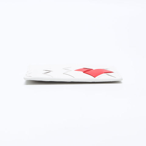 BOTTEGAVENETA INTRECCIATO Heart Card Case white WS14116