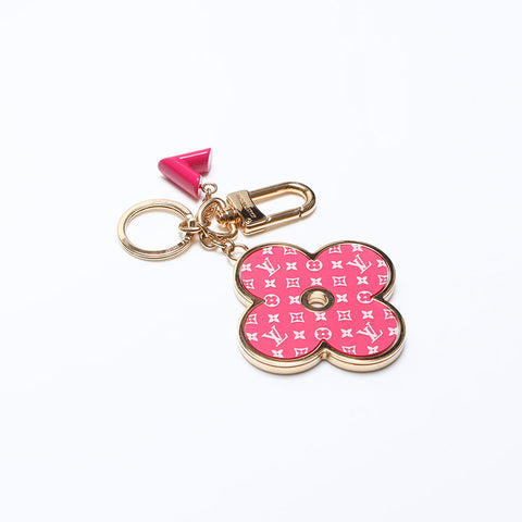 LOUIS VUITTON Portocle Monogram Allover Keyring key ring Pink gold WS14119