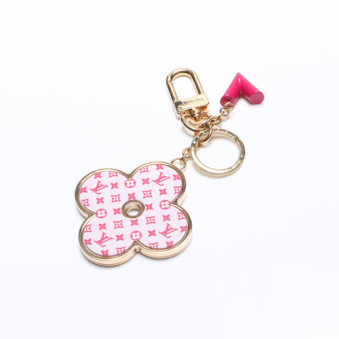 LOUIS VUITTON Portocle Monogram Allover Keyring key ring Pink gold WS14119