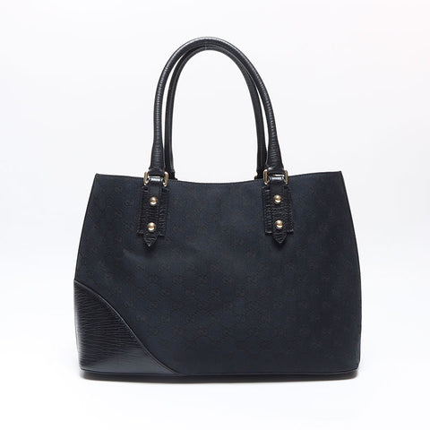 GUCCI GG canvas horsebit Tote Bag black WS14121