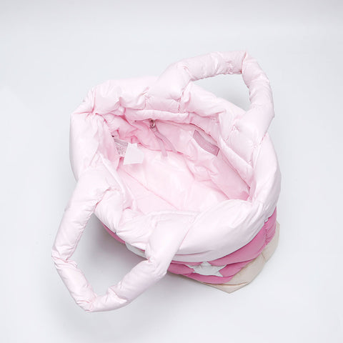 Miu Miu Nylon Star Padded Handbag pink WS14122