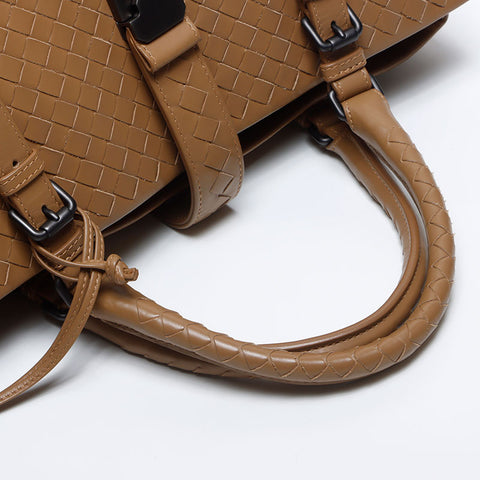 ボッテガヴェネタ BOTTEGAVENETA イントレチャート ローマ ハンドバッグ ブラウン WS14123