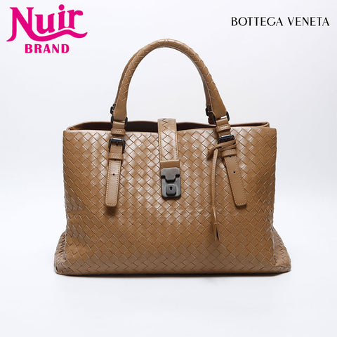 ボッテガヴェネタ BOTTEGAVENETA イントレチャート ローマ ハンドバッグ ブラウン WS14123