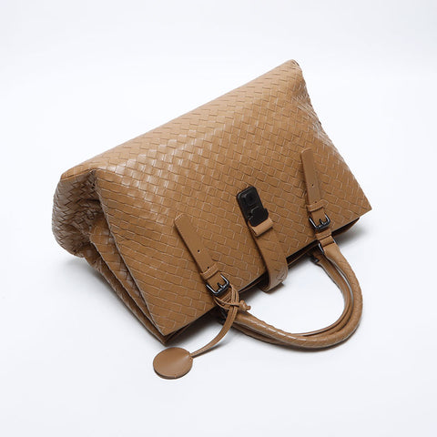 ボッテガヴェネタ BOTTEGAVENETA イントレチャート ローマ ハンドバッグ ブラウン WS14123