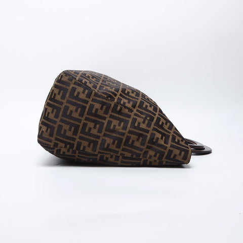 フェンディ FENDI ズッカ キャンバス ハンドバッグ ブラウン WS14125