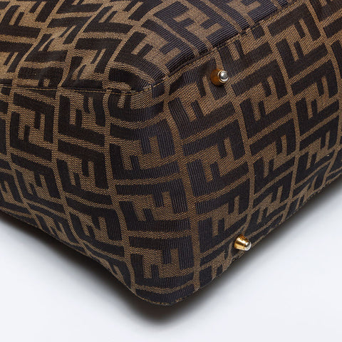 フェンディ FENDI ズッカ キャンバス ハンドバッグ ブラウン WS14125