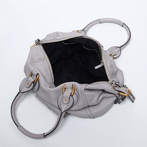 クロエ Chloe パディントン レザー ショルダーバッグ グレー WS14126