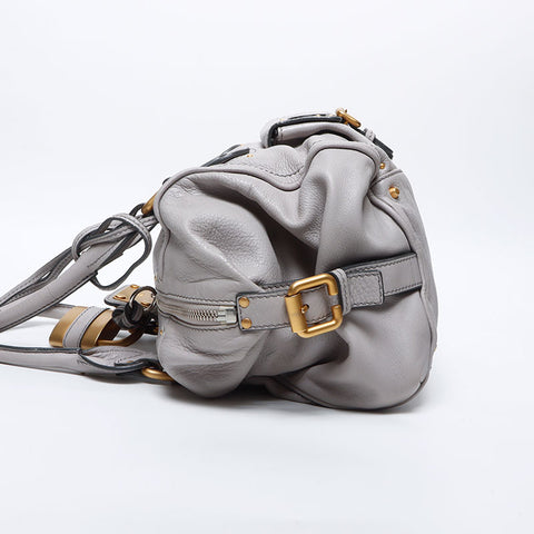 クロエ Chloe パディントン レザー ショルダーバッグ グレー WS14126