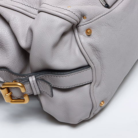 クロエ Chloe パディントン レザー ショルダーバッグ グレー WS14126