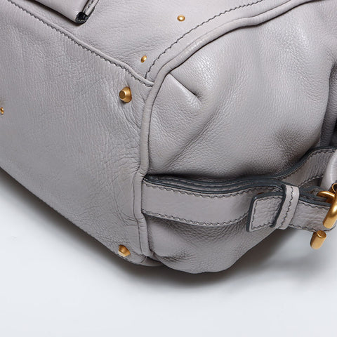 クロエ Chloe パディントン レザー ショルダーバッグ グレー WS14126