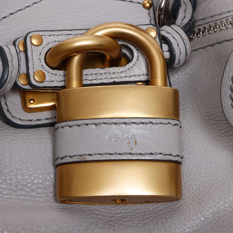 クロエ Chloe パディントン レザー ショルダーバッグ グレー WS14126