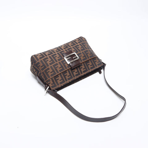 フェンディ FENDI マンマ ズッカ ショルダーバッグ ブラウン WS14127