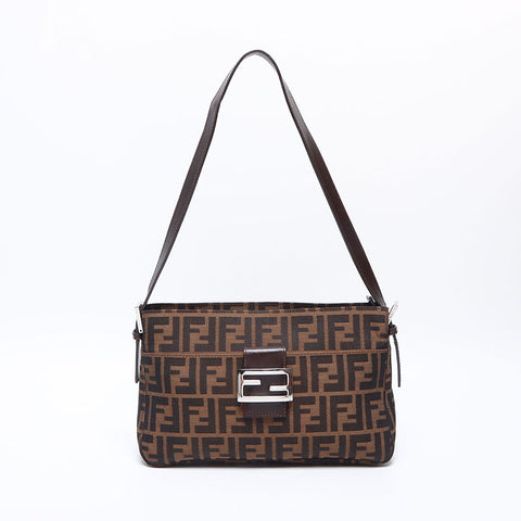 フェンディ FENDI マンマ ズッカ ショルダーバッグ ブラウン WS14127