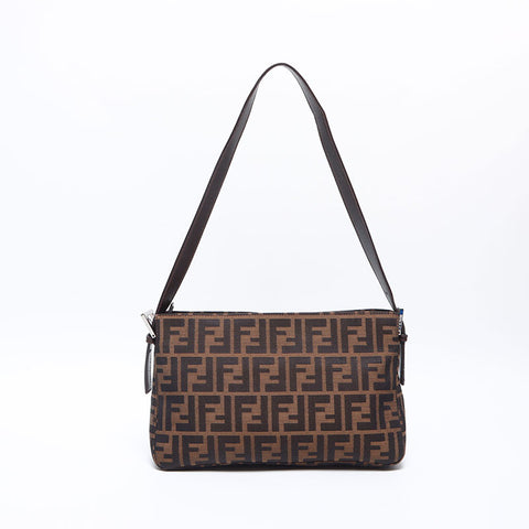 フェンディ FENDI マンマ ズッカ ショルダーバッグ ブラウン WS14127