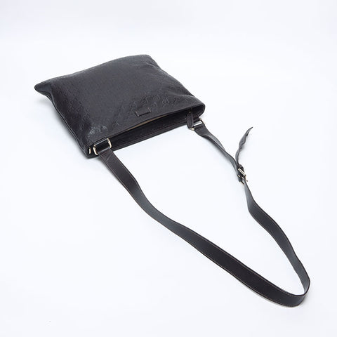 GUCCI GG Shima Leather Shoulder Bag Brown WS14128