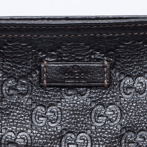 GUCCI GG Shima Leather Shoulder Bag Brown WS14128
