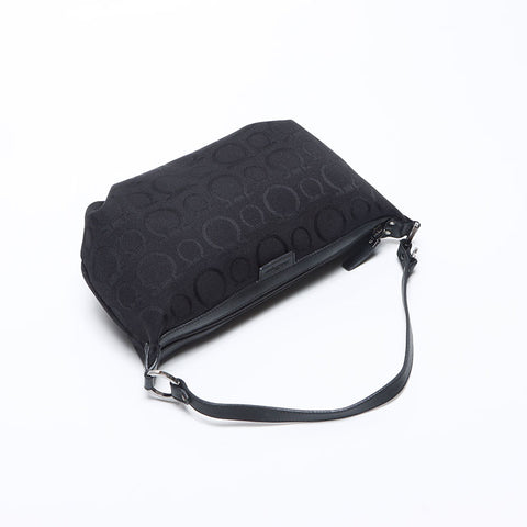 Salvatore Ferragamo Gancini canvas pouch Shoulder Bag black WS14129