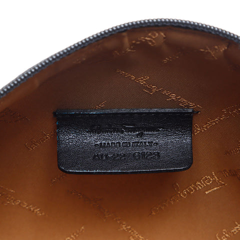 Salvatore Ferragamo Gancini canvas pouch Shoulder Bag black WS14129