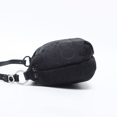 Salvatore Ferragamo Gancini canvas pouch Shoulder Bag black WS14129