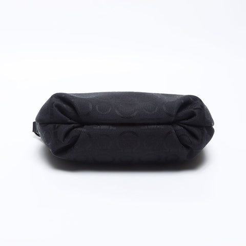 Salvatore Ferragamo Gancini canvas pouch Shoulder Bag black WS14129