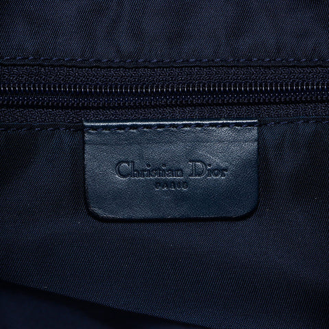Christian Dior Trotter Canvas Saddlebag Shoulder Bag Navy WS14130
