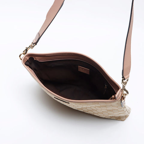 GUCCI GG Canvas Pink Shoulder Bag beige WS14131