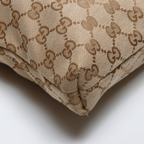 グッチ GUCCI GGキャンバス ピンク ショルダーバッグ ベージュ WS14131
