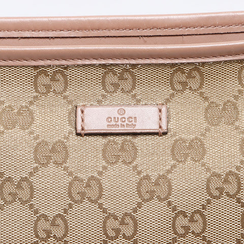 グッチ GUCCI GGキャンバス ピンク ショルダーバッグ ベージュ WS14131