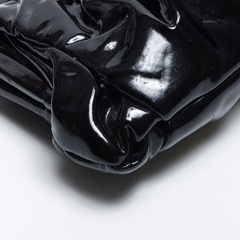 Miu Miu Beaded Patent Leather Clutch bag black WS14132
