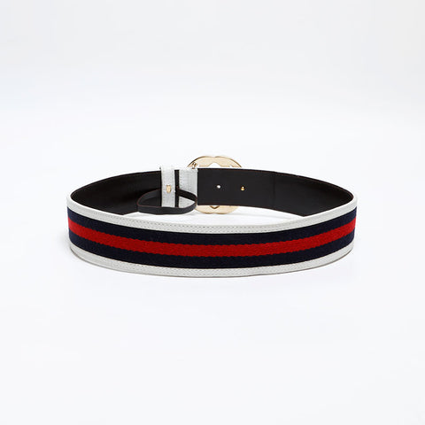 GUCCI Interlocking G Shelly belt white WS14139