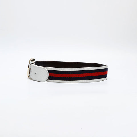 GUCCI Interlocking G Shelly belt white WS14139