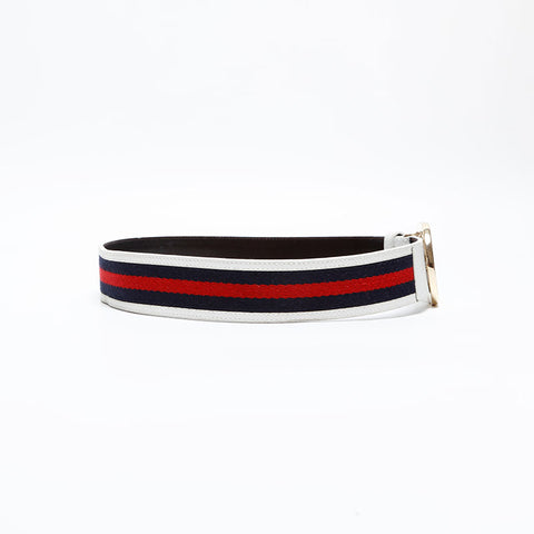 GUCCI Interlocking G Shelly belt white WS14139