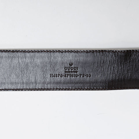 GUCCI Interlocking G Shelly belt white WS14139
